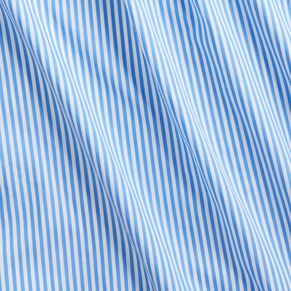 4655h Light Blue/White Custom Fit Striped Poplin Shirt Polo Ralph Lauren 7