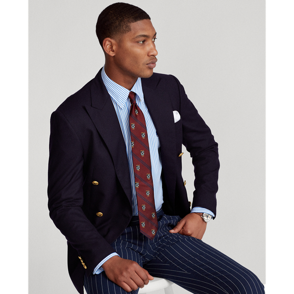 4655h Light Blue/White Custom Fit Striped Poplin Shirt Polo Ralph Lauren 6
