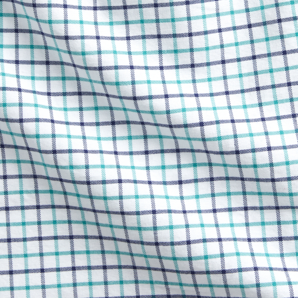 5202d Teal/White Custom Fit Tattersall Oxford Shirt Polo Ralph Lauren 8