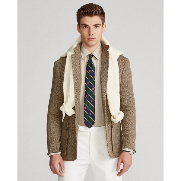 4366c Tan Custom Fit Linen Shirt Polo Ralph Lauren 6