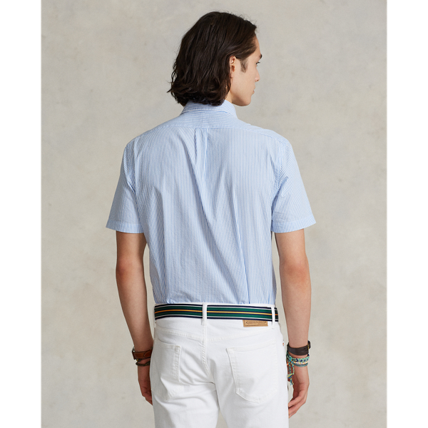 Custom Fit Striped Seersucker Shirt for Men | Ralph Lauren® PY