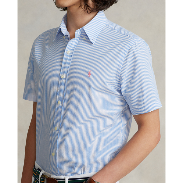 ★★POLO RALPH LAUREN★★ Custom fit striped seersucker shir Custom Fit Striped Seersucker Shirt for Men | Ralph Lauren® PY