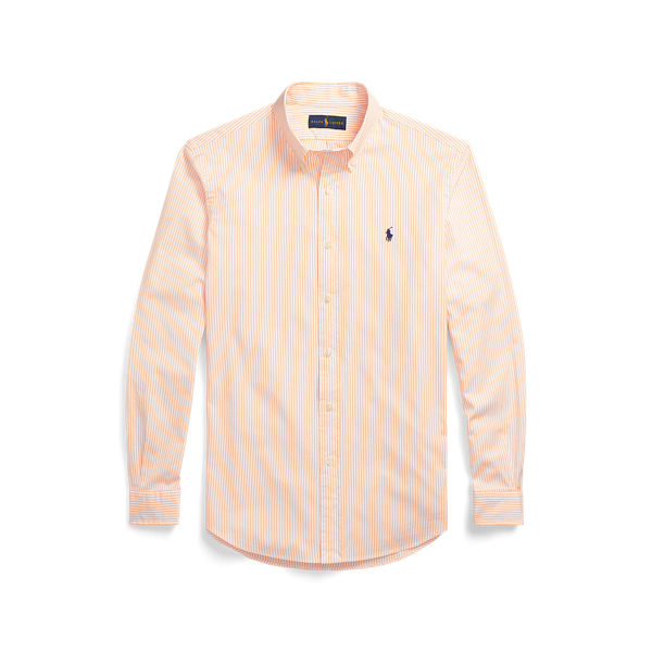 Custom Fit Striped Stretch Oxford Shirt