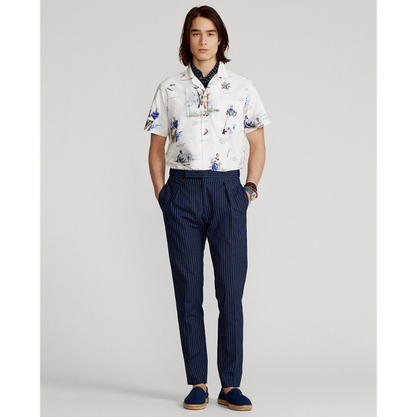 5012b Apparel Arts Sports Classic Fit Print Oxford Camp Shirt Polo Ralph Lauren 4