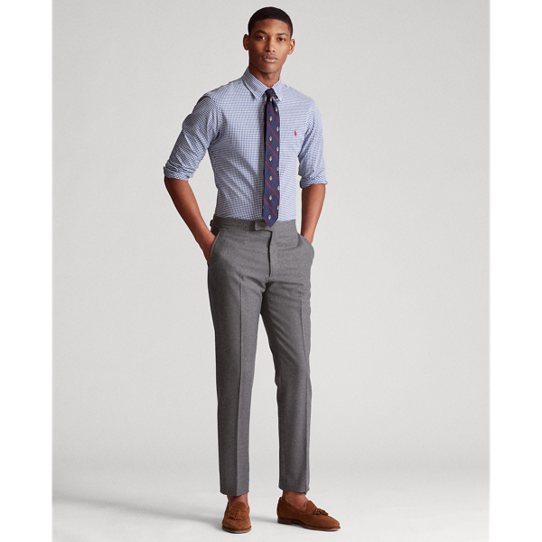 Navy/White Custom Fit Gingham Poplin Shirt Polo Ralph Lauren 3