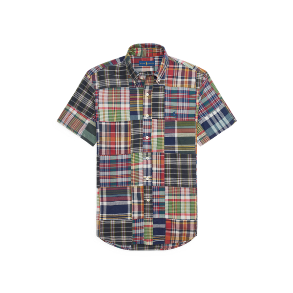 Dark Patchwork Custom Fit Patchwork Plaid Shirt Polo Ralph Lauren 2