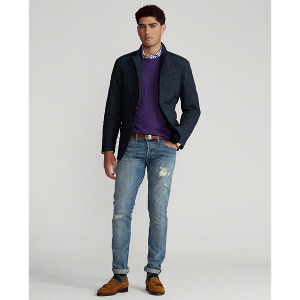 College Navy Quilted Jacket Polo Ralph Lauren 4