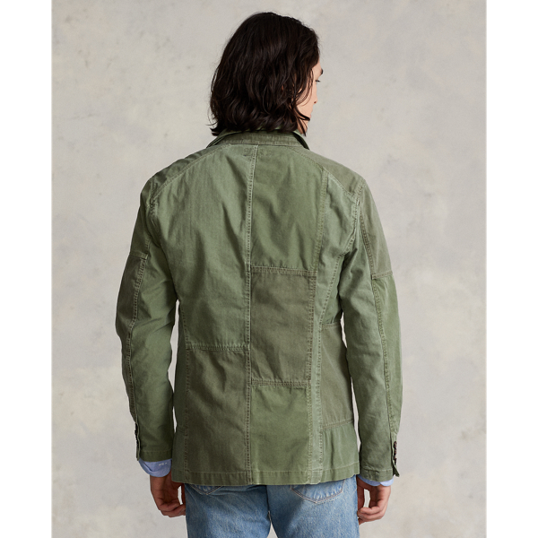 Mountain Green/Green Patchwork Herringbone Twill Sport Coat Polo Ralph Lauren 6