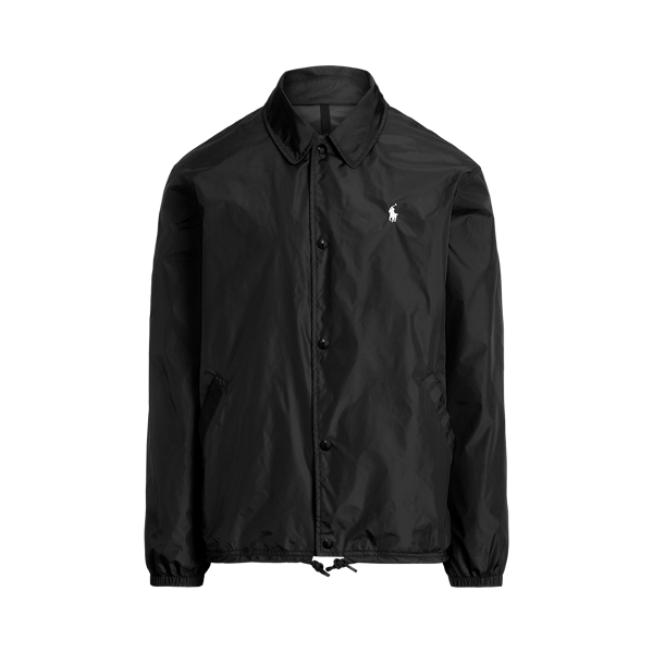 Black Water-Repellent Coach's Jacket Polo Ralph Lauren 2