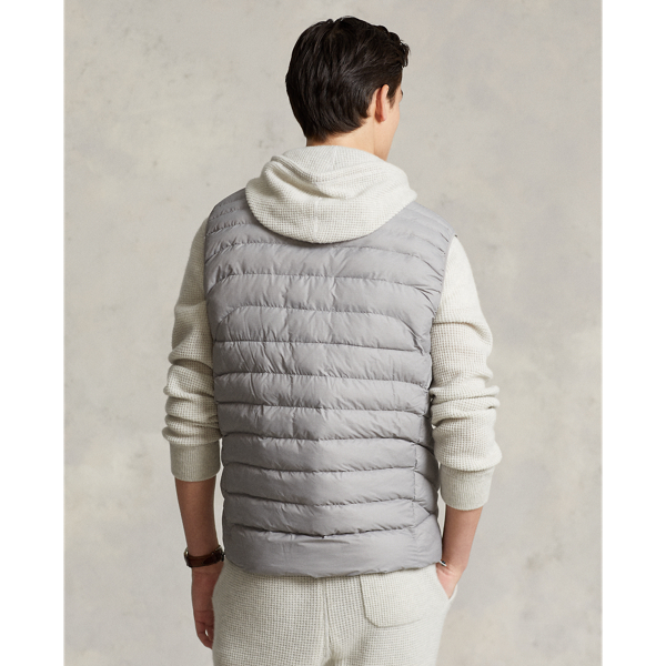 Le gilet hydrofuge rangeable Beaton Polo Ralph Lauren en Light Grey Heather 5