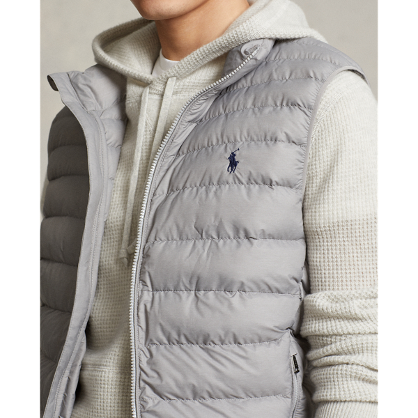 Le gilet hydrofuge rangeable Beaton Polo Ralph Lauren en Light Grey Heather 6