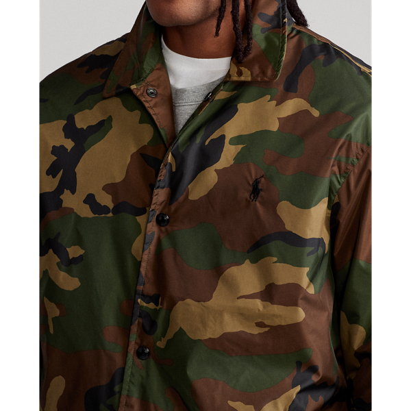 Surplus Camo Camo Water-Repellent Coach's Jacket Polo Ralph Lauren 6