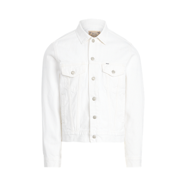 Garment-Dyed Denim Trucker Jacket