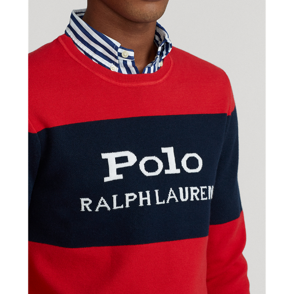 RL Red Colour-Blocked Logo Jumper Polo Ralph Lauren 6