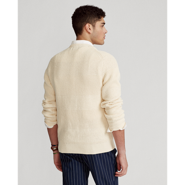 Andover Cream Textured Cotton Crewneck Jumper Polo Ralph Lauren 5