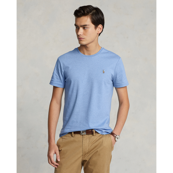 Soft Royal Heather Custom Slim Fit Soft Cotton T-Shirt Polo Ralph Lauren 1