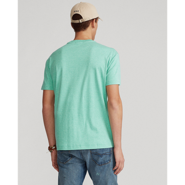 Resort Green Heather Custom Slim Fit Soft Cotton T-Shirt Polo Ralph Lauren 5