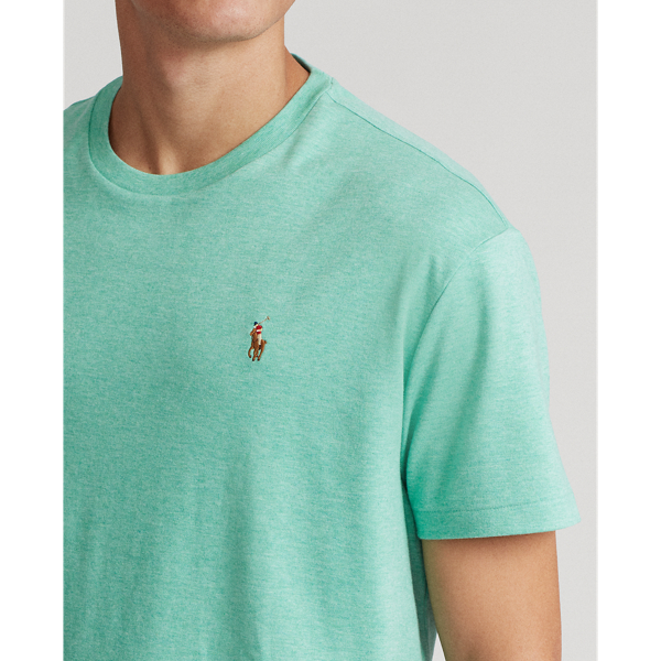 Resort Green Heather Custom Slim Fit Soft Cotton T-Shirt Polo Ralph Lauren 6