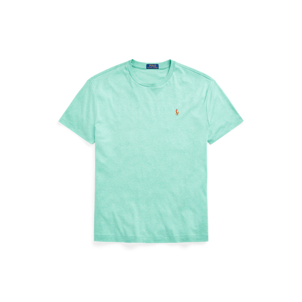 Resort Green Heather Custom Slim Fit Soft Cotton T-Shirt Polo Ralph Lauren 2