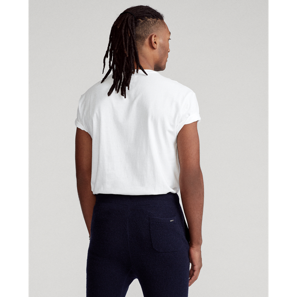 White Custom Slim Fit Big Pony T-Shirt Polo Ralph Lauren 5