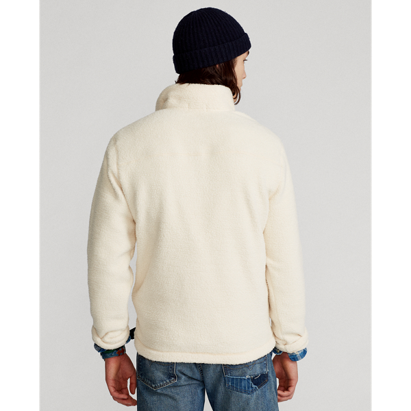 Winter Cream Fleece Mockneck Pullover Polo Ralph Lauren 4