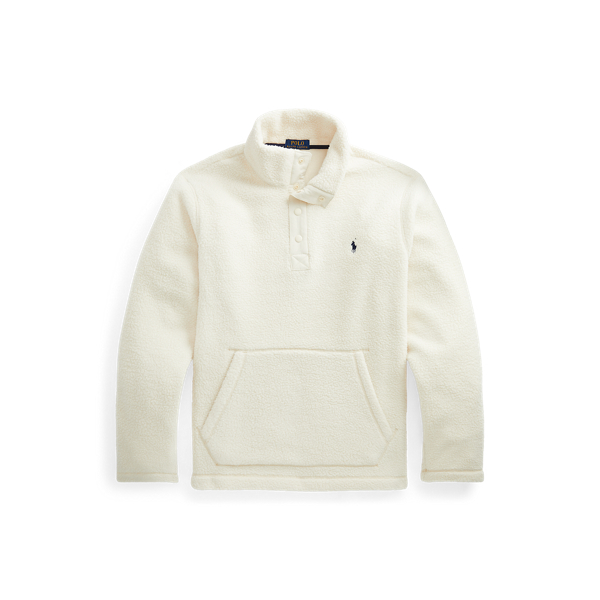 Winter Cream Fleece Mockneck Pullover Polo Ralph Lauren 2
