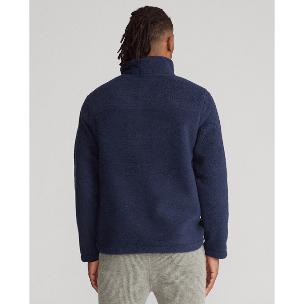 Cruise Navy Fleece Mockneck Pullover Polo Ralph Lauren 5
