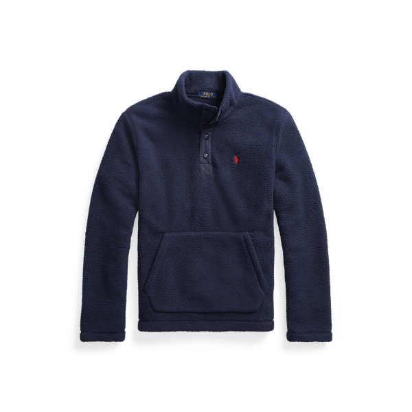 Cruise Navy Fleece Mockneck Pullover Polo Ralph Lauren 2