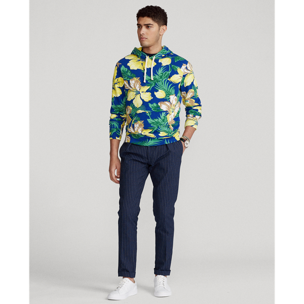 Royal Hibiscus Fronds Pri Floral-Print Spa Terry Hoodie Polo Ralph Lauren 4