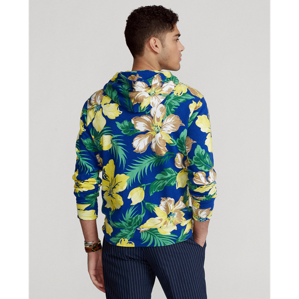 Royal Hibiscus Fronds Pri Floral-Print Spa Terry Hoodie Polo Ralph Lauren 5