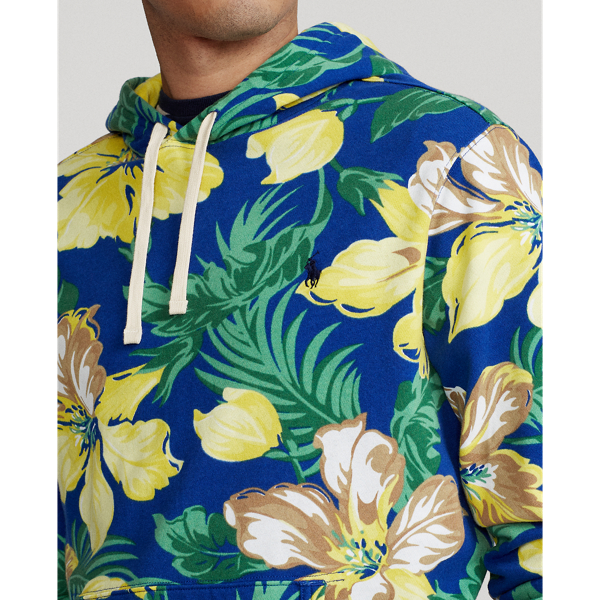 Royal Hibiscus Fronds Pri Floral-Print Spa Terry Hoodie Polo Ralph Lauren 6