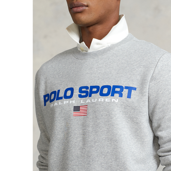 Sweatshirt polar Polo Sport Polo Ralph Lauren em Cinza mesclado 6