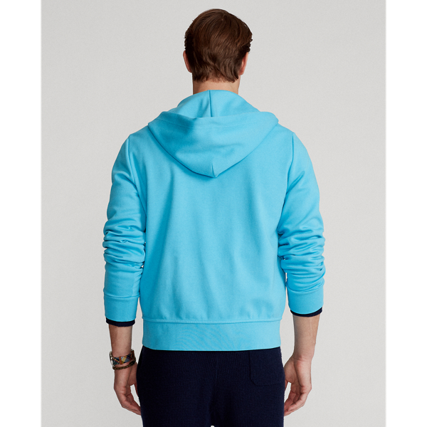Lindsay Blue Double-Knit Full-Zip Hoodie Polo Ralph Lauren 5