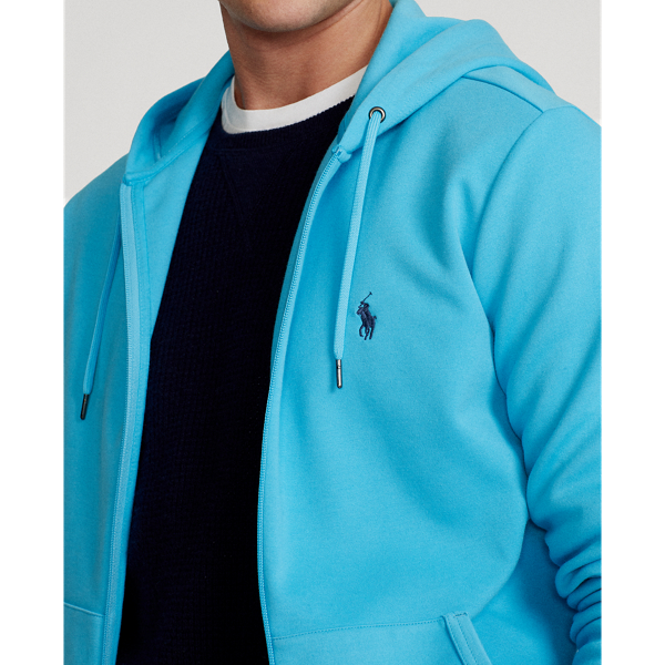 Lindsay Blue Double-Knit Full-Zip Hoodie Polo Ralph Lauren 6