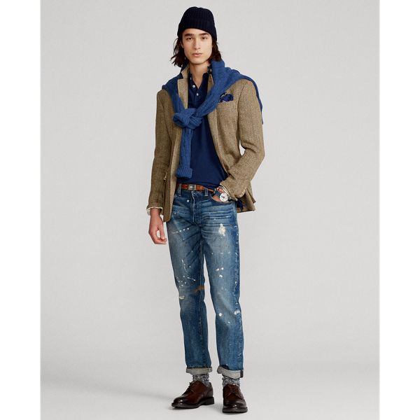 Refined Navy Featherweight Mesh Henley Shirt Polo Ralph Lauren 7