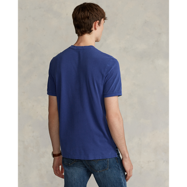 Bright Navy Featherweight Mesh Henley Shirt Polo Ralph Lauren 5