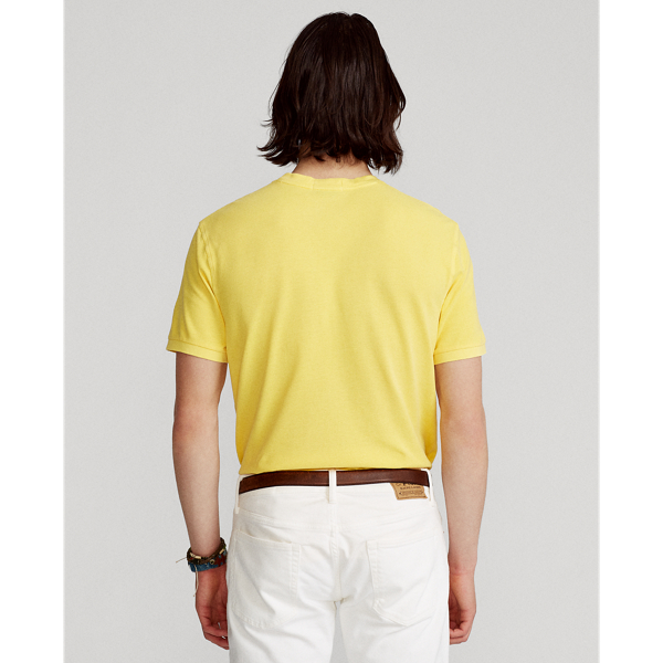 Signal Yellow Featherweight Mesh Henley Shirt Polo Ralph Lauren 4