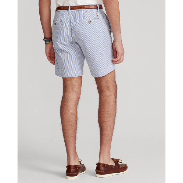 Blue/White Seersucker 20.3 cm Stretch Seersucker Short Polo Ralph Lauren 5