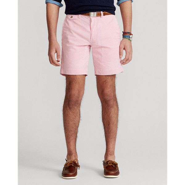 Pink/White Seersucker 20.3 cm Stretch Seersucker Short Polo Ralph Lauren 4