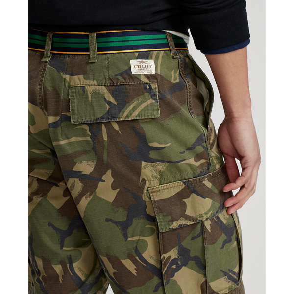 British Elmwood Camo 9.5-Inch Relaxed Fit Ripstop Cargo Short Polo Ralph Lauren 6