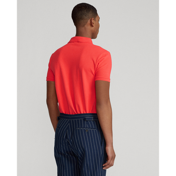 Racing Red Slim Fit Mesh Polo Shirt Polo Ralph Lauren 5