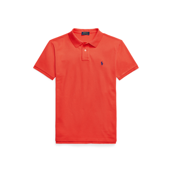 Racing Red Slim Fit Mesh Polo Shirt Polo Ralph Lauren 2