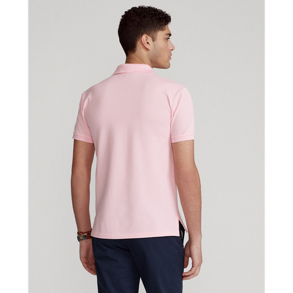 Carmel Pink Slim Fit Stretch Mesh Polo Shirt Polo Ralph Lauren 5
