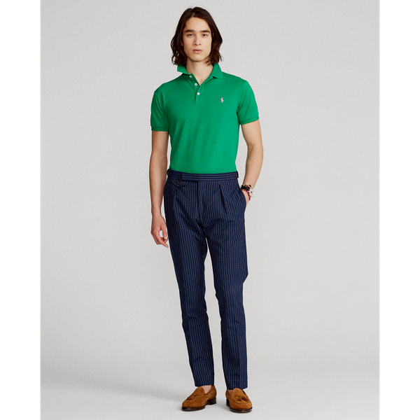 Scarab Green Slim Fit Stretch Mesh Polo Shirt Polo Ralph Lauren 4