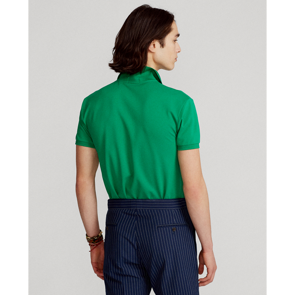 Scarab Green Slim Fit Stretch Mesh Polo Shirt Polo Ralph Lauren 5