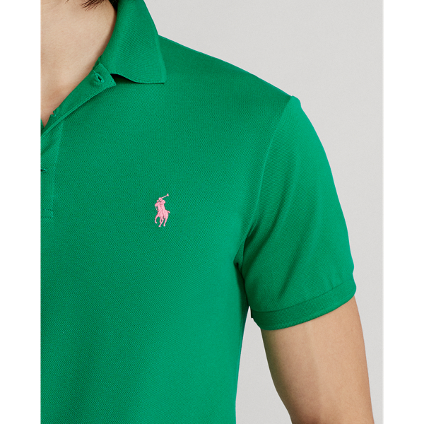 Scarab Green Slim Fit Stretch Mesh Polo Shirt Polo Ralph Lauren 6