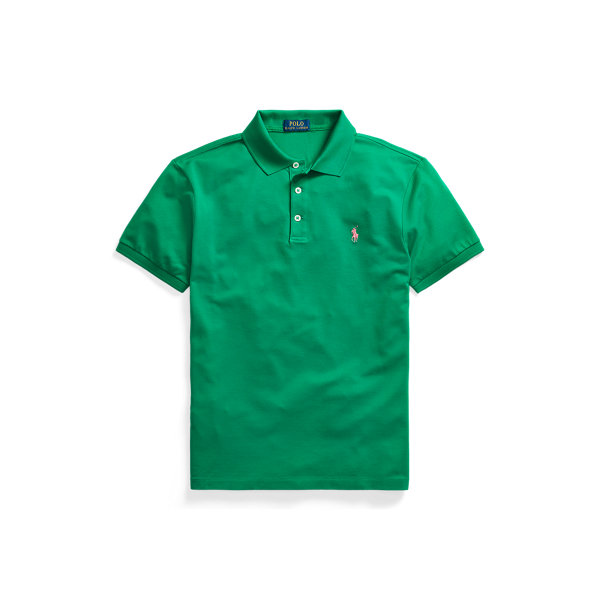 Scarab Green Slim Fit Stretch Mesh Polo Shirt Polo Ralph Lauren 2