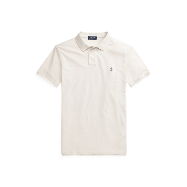 Dove Grey Slim Fit Mesh Polo Shirt Polo Ralph Lauren 2