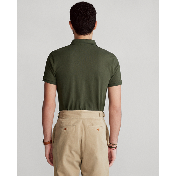 Company Olive Slim Fit Mesh Polo Shirt Polo Ralph Lauren 5