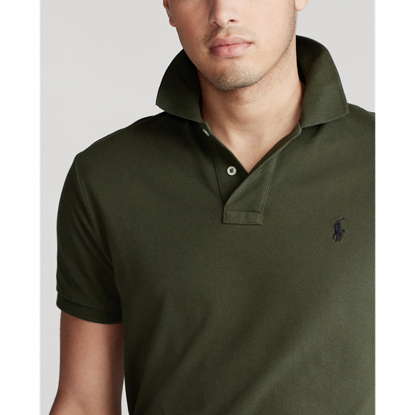 Company Olive Slim Fit Mesh Polo Shirt Polo Ralph Lauren 6
